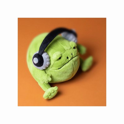 Jellycat Ricky Rain Frog Headphones UK | 30459KAQZ